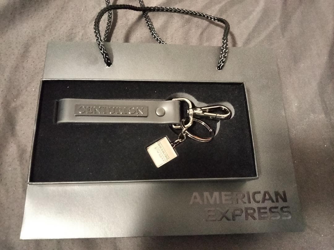 【ぱおおです】アメックス　センチュリオンキーホルダー