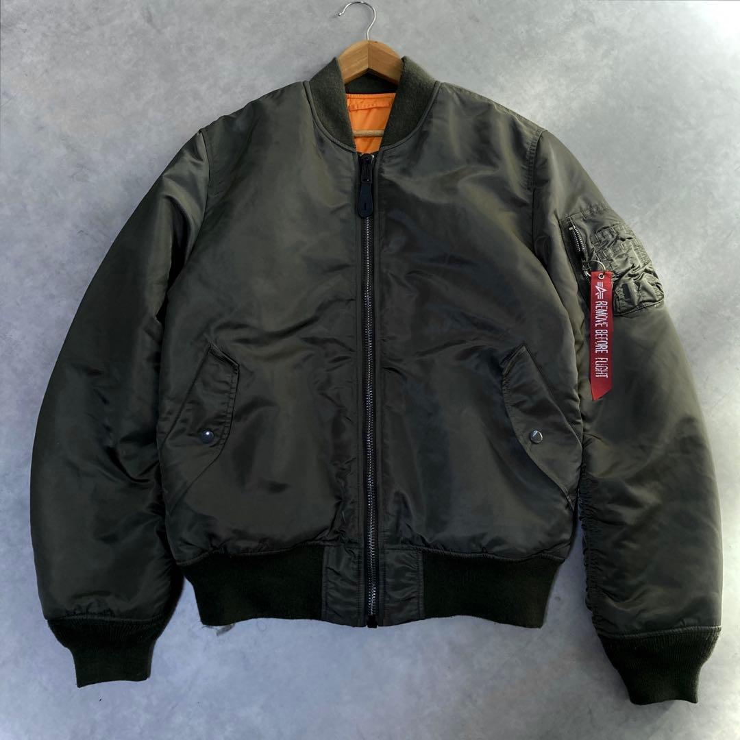 アルファインダストリー MA1 フライトジャケット XL セージグリーン