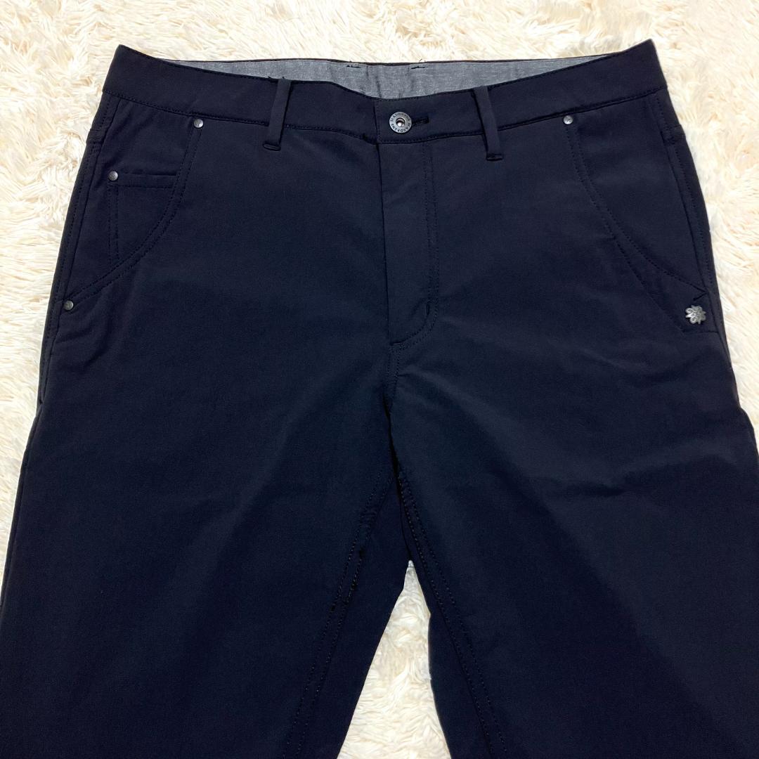 極美品✨ St ANDREWS 撥水 ストレッチ ロングパンツ 黒　M