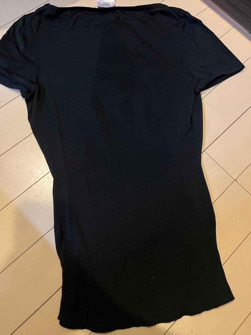 正規品　CHANEL ブラック 半袖 トップス　サマーニット