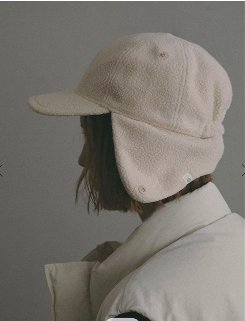 Marmot×ETRE TOKYOボアフリースキャップ ホワイト