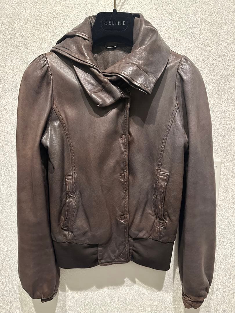 GIORGIO BRATO ジョルジオブラット レザーブルゾン ジャケット 38