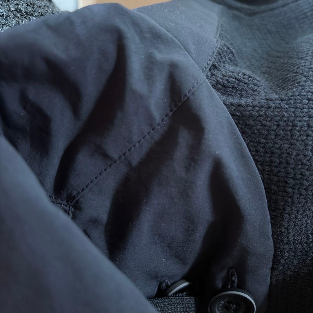 HERNO ヘルノ パフィコットン ミドルゲージ フード付 ニット