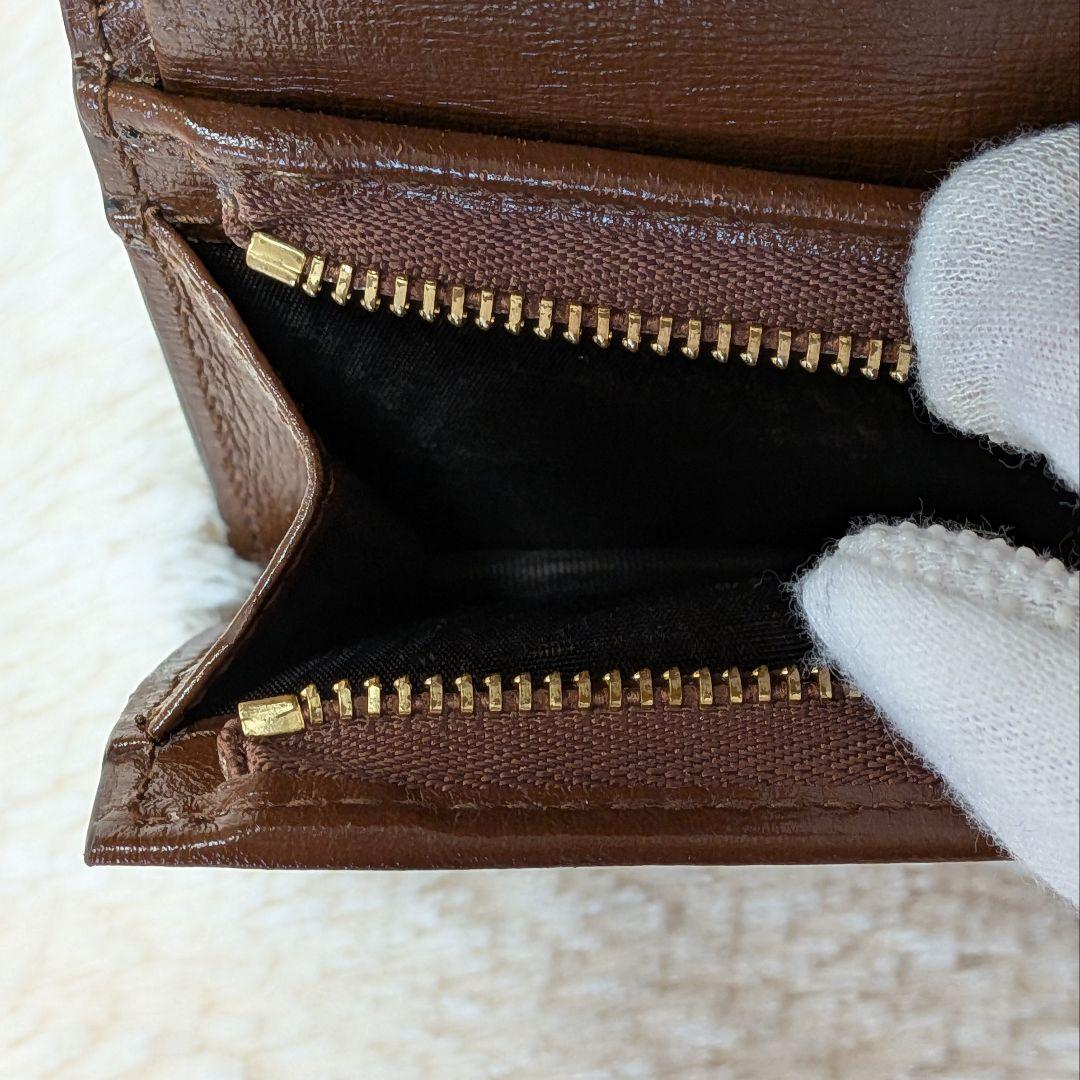 美品✨️グッチ 二つ折り財布 ハートモチーフ GGスプリーム PVC × レザー