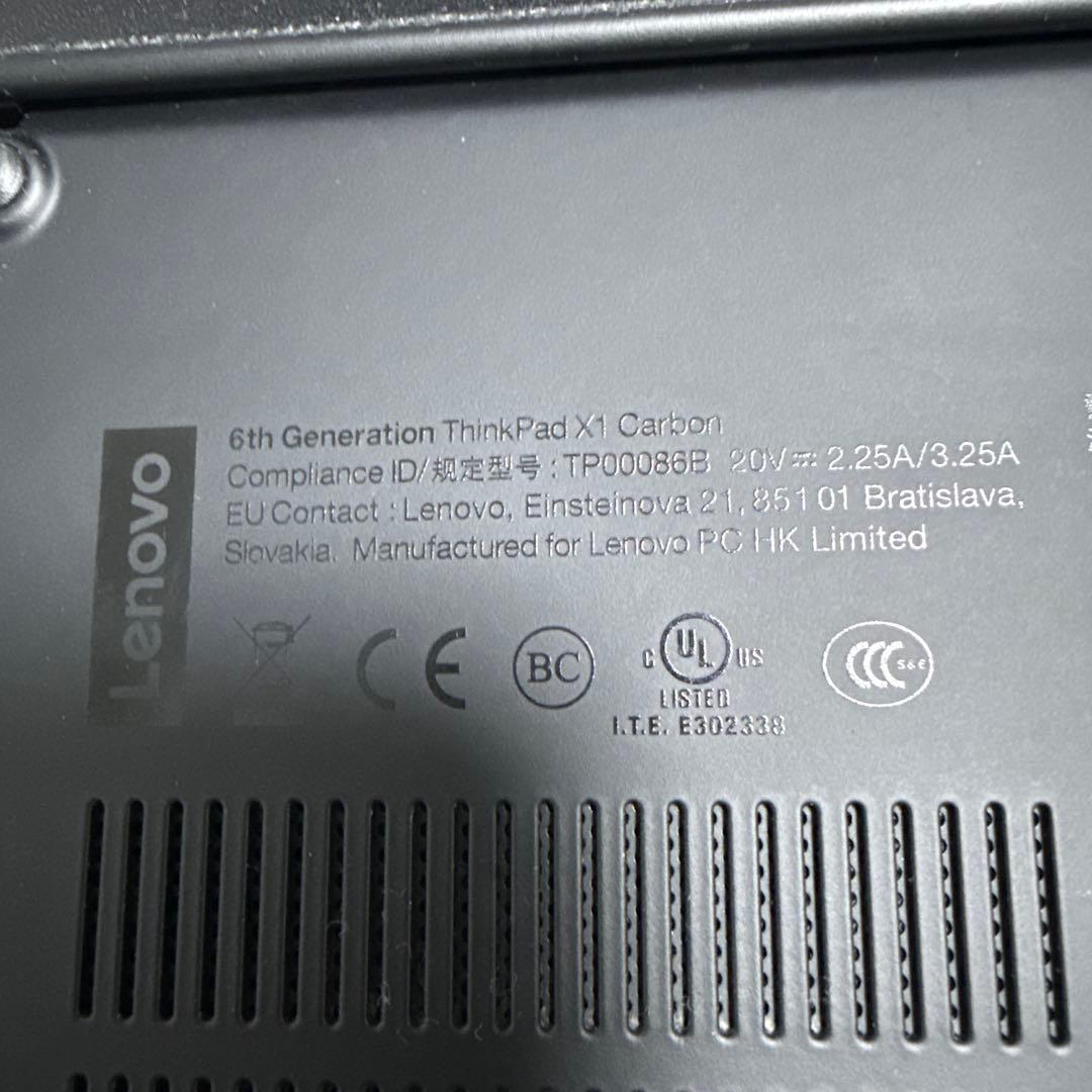 ThinkPad x1 carbon 第6 16/512 Office2024付