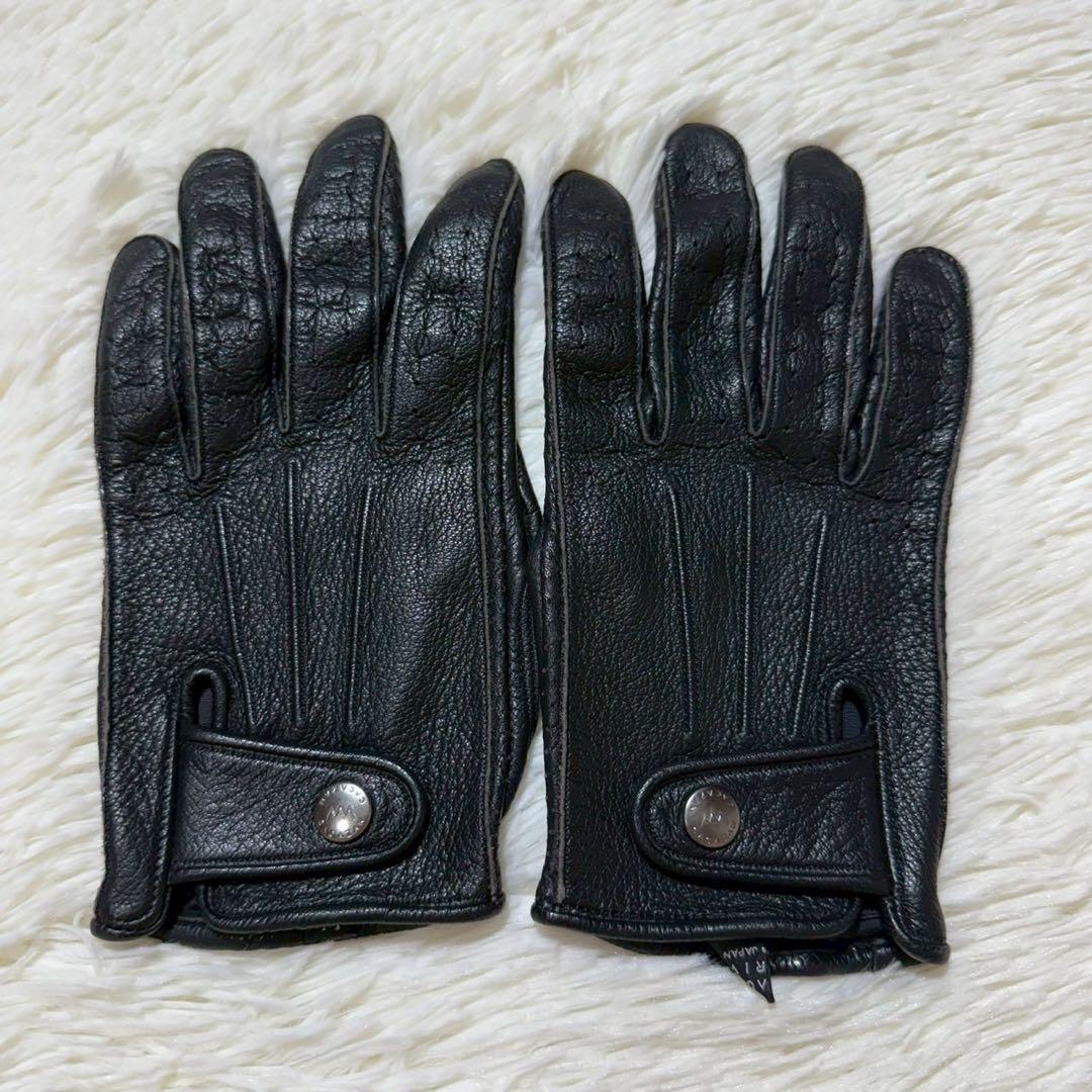 【美品】CACAZAN ドライビンググローブ レザー ブラック Mサイズ 日本製