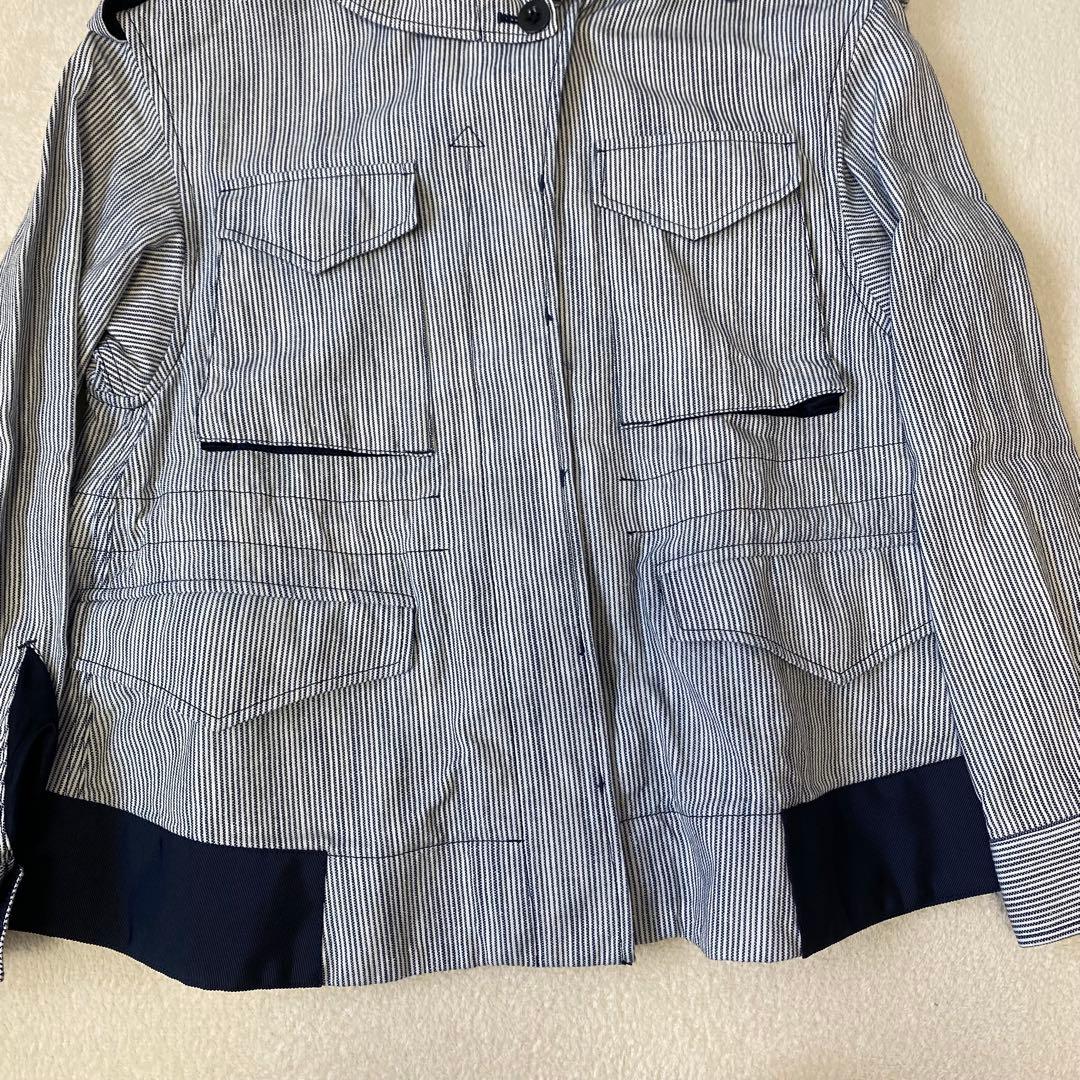 sacai ミリタリーフーデッドジャケット ブルゾン フード 取り外し可