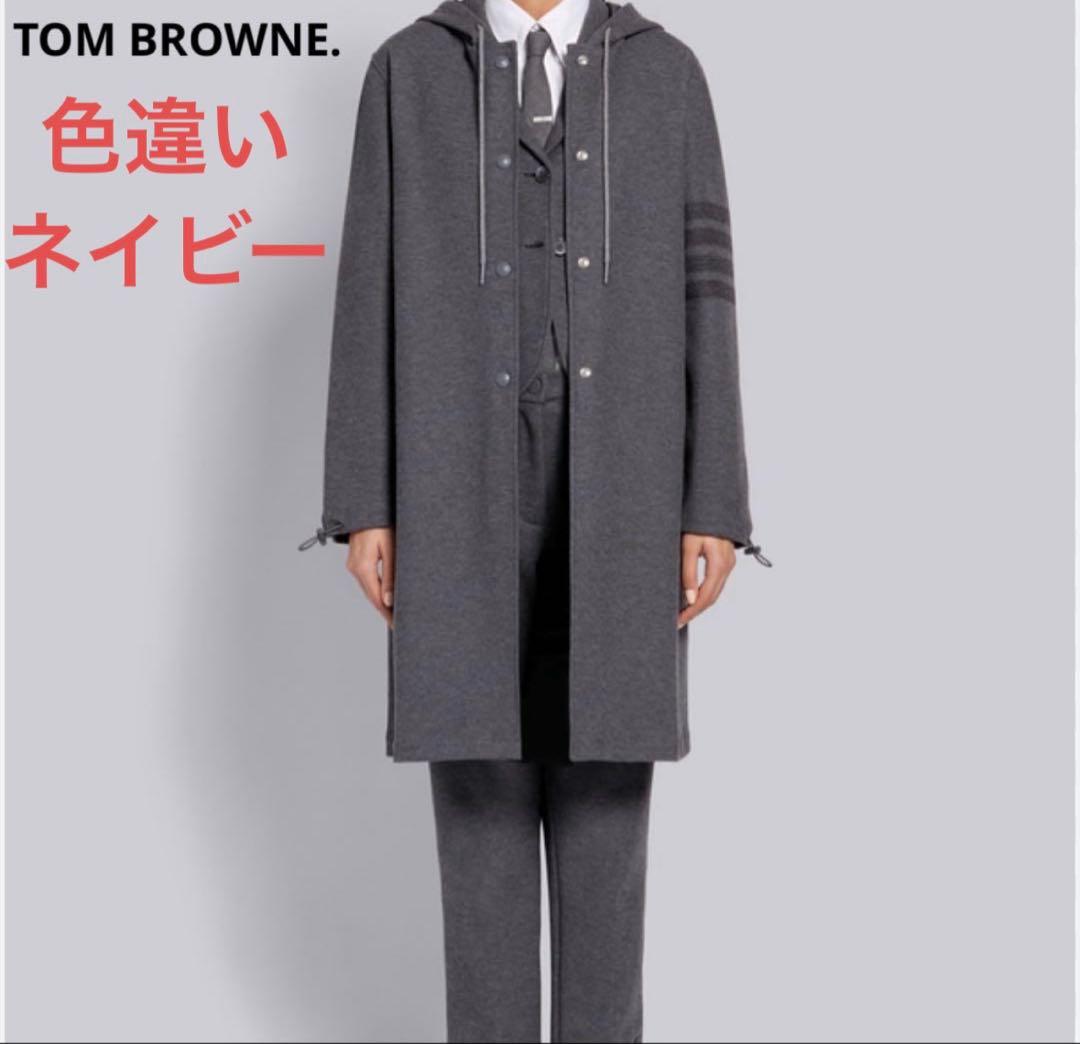 ◾️美品◾️THOM BROWNE. トムブラウン フーデット ライトコート