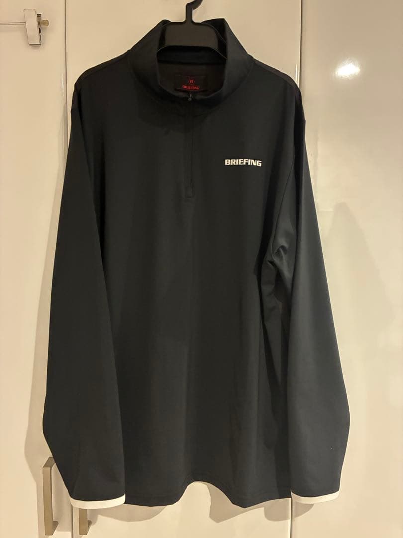 BRIEFING ゴルフ メンズ ハーフジップ BLACK Lサイズ　未使用品