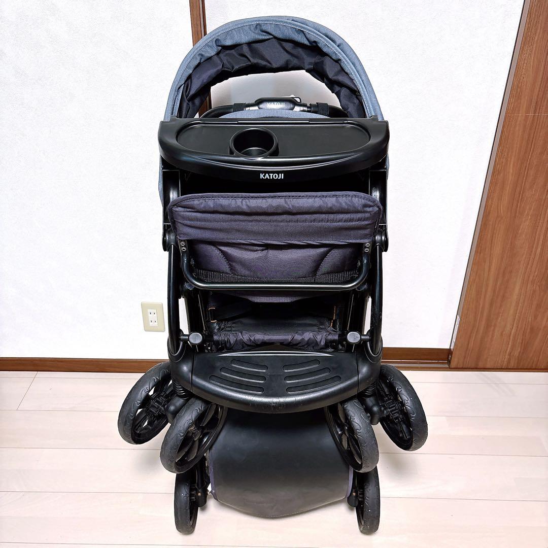 KATOJI カトージ 二人乗り ベビーカー 二人でゴーDX 二人乗り デニム柄