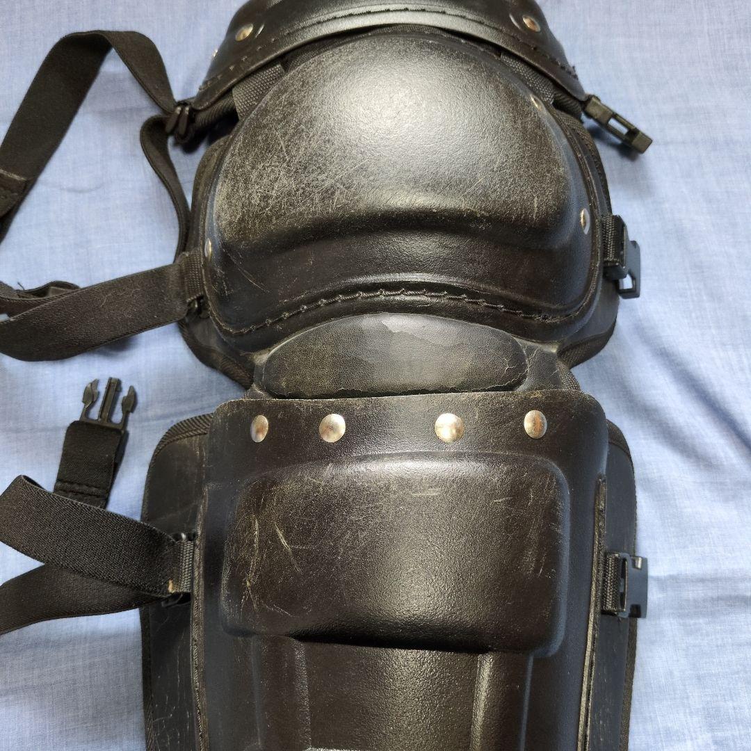 硬式ミズノキャッチャー防具セット 紺 ヘルメット付き