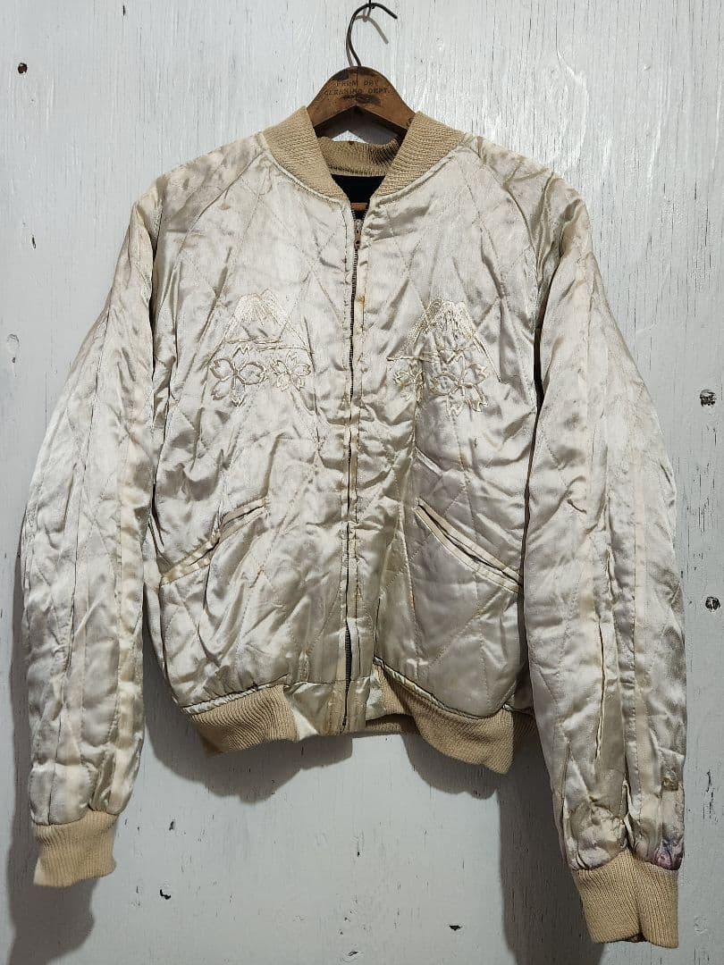 50s スペシャル ヴィンテージスカジャン タイガーヘッド 顔虎 別珍