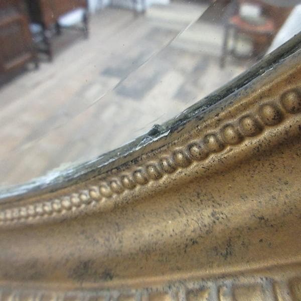 イギリス アンティーク 家具 ウォールミラー 壁掛け鏡 カフェ 英国 6383d