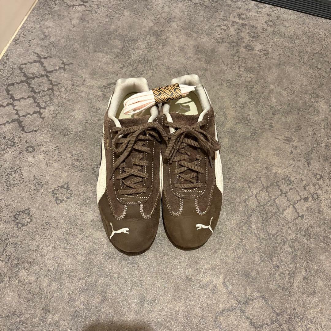 靴 PUMA SPEEDCAT WINE CLUB WNS brown 24.5cm