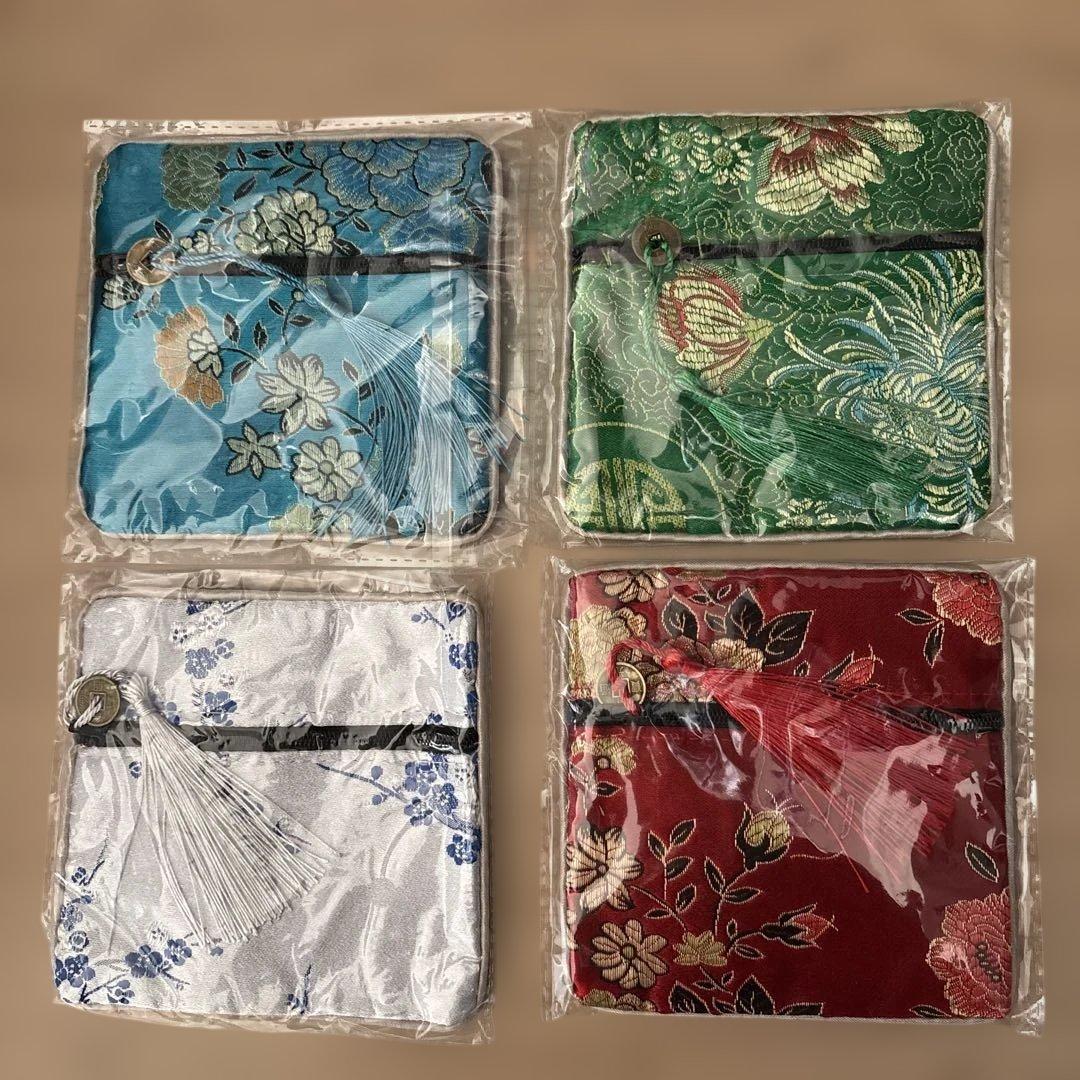 アクアマリン天然石ブレスレット　シルクブレスレットポーチ付き7 ※あきぽん