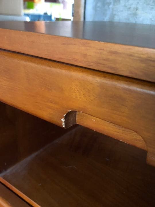 電話台　ファックス台　多目的棚　木製