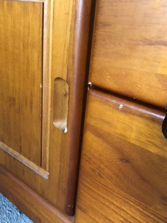 電話台　ファックス台　多目的棚　木製