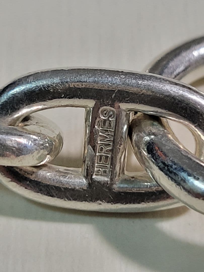 HERMES　マルジェラ期　シェーヌダンクル GM 13 Silver　925
