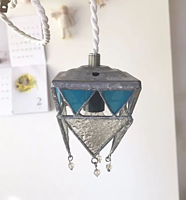 ヴィンテージパーツ ステンドグラス 照明 ライト ミニ