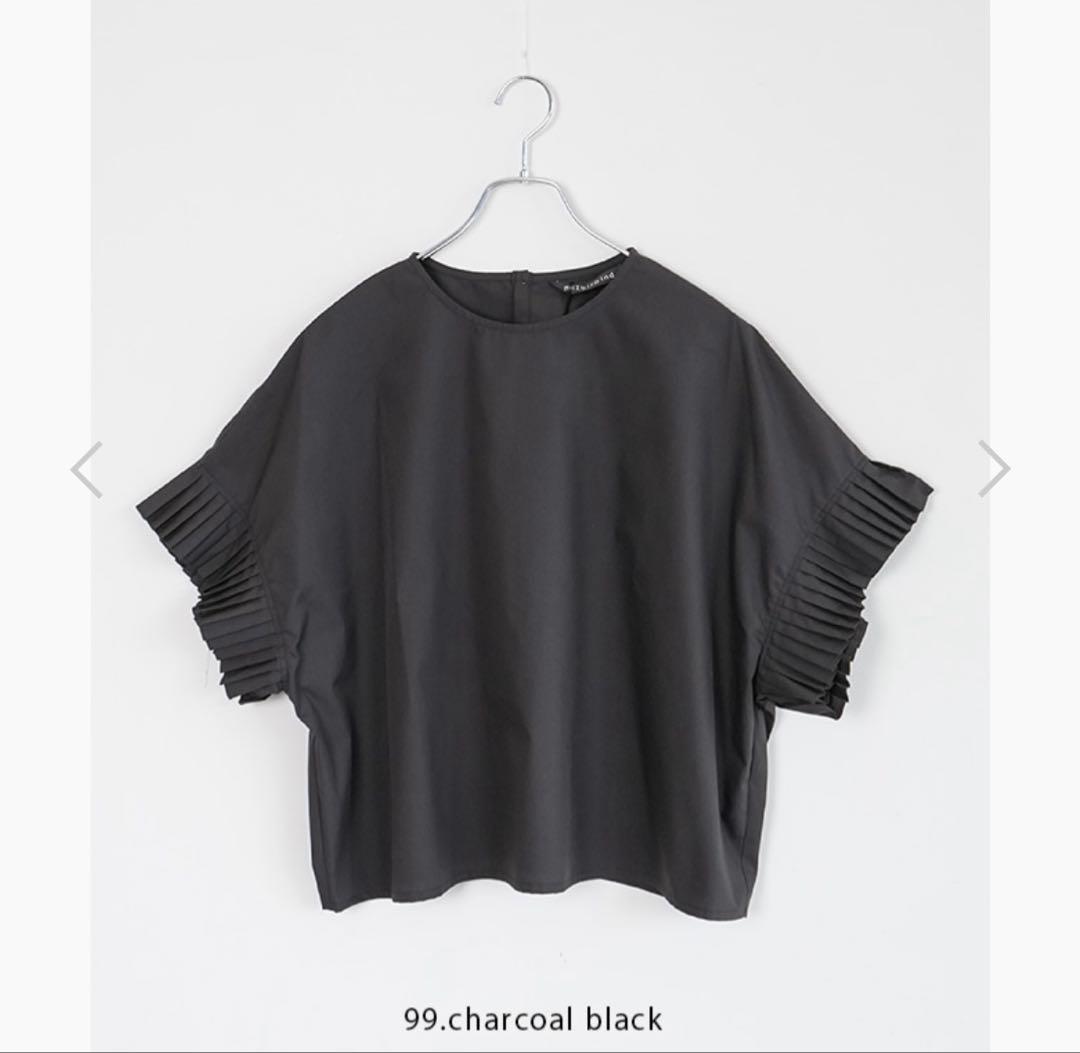 mizuiro ind プリーツスリーブプルオーバー