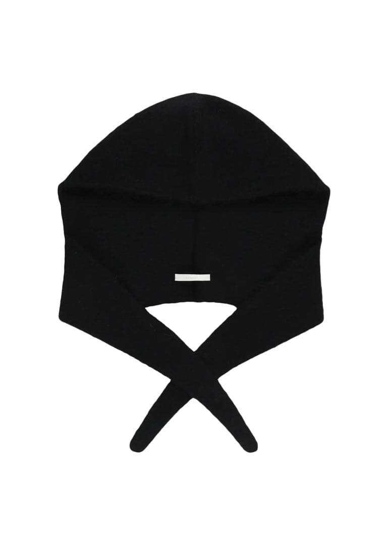 小物 AMOMENTO HAIRY BALACLAVA SCARF - BLACK