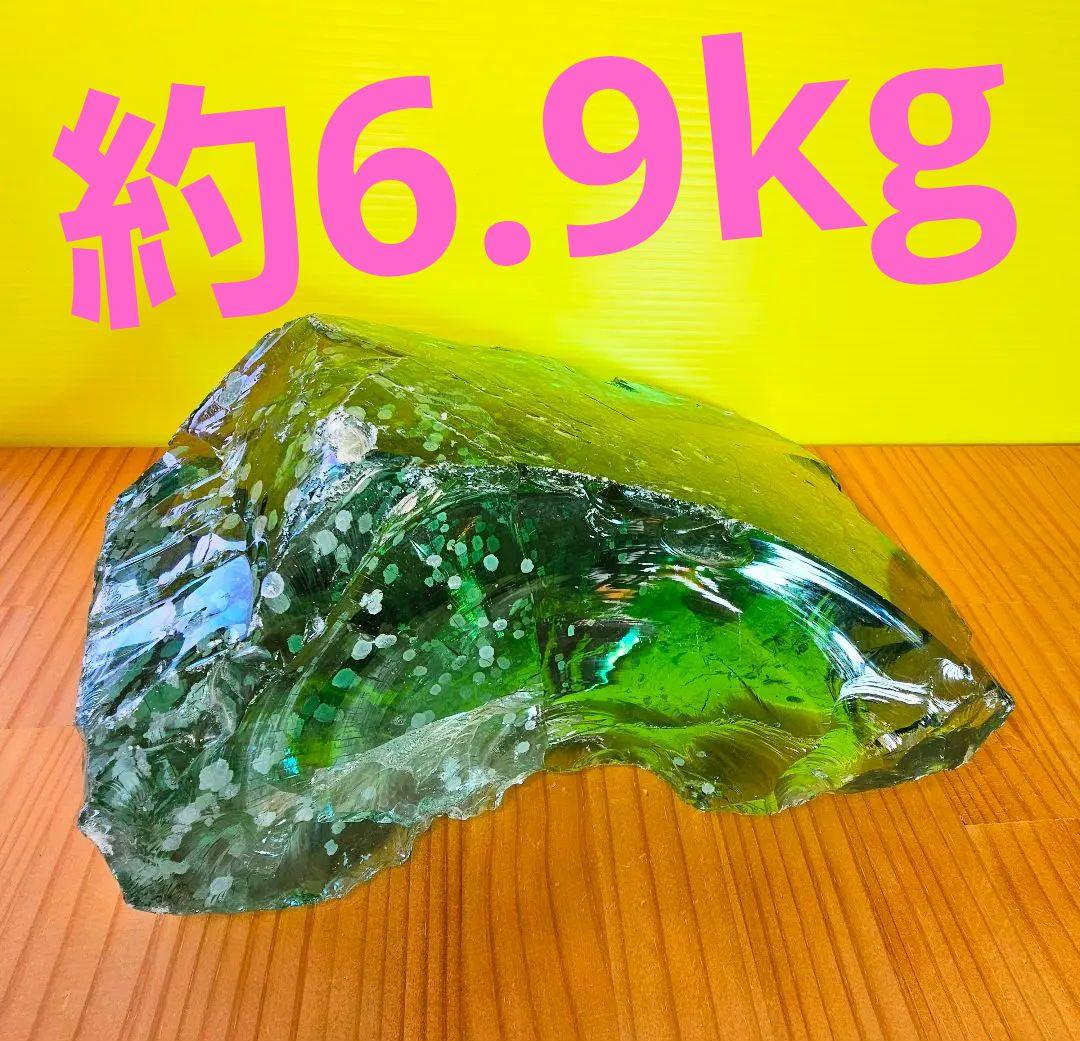 超巨大‼️約6.9kg‼️アンダラクリスタル クリストバライト入り‼️