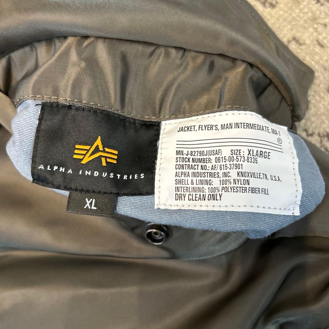 【未使用タグ付き】 アルファ ALPHA MA-1 フライトジャケット XL