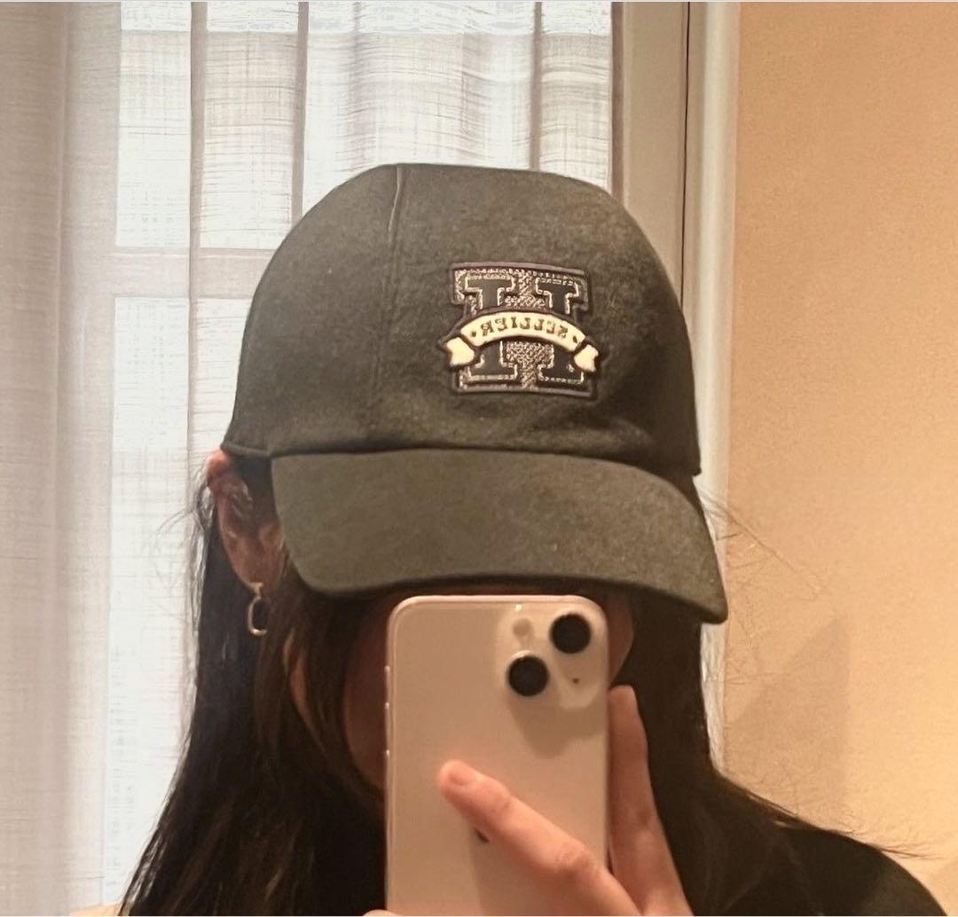 HERMES　キャップ　デイヴィス　H　　サイズ56　ブラック