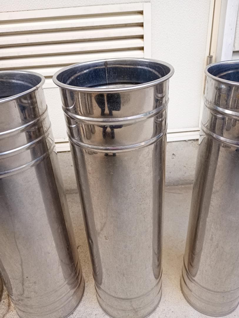 ☆ステンレス花桶 ロングサイズ４個セット No3