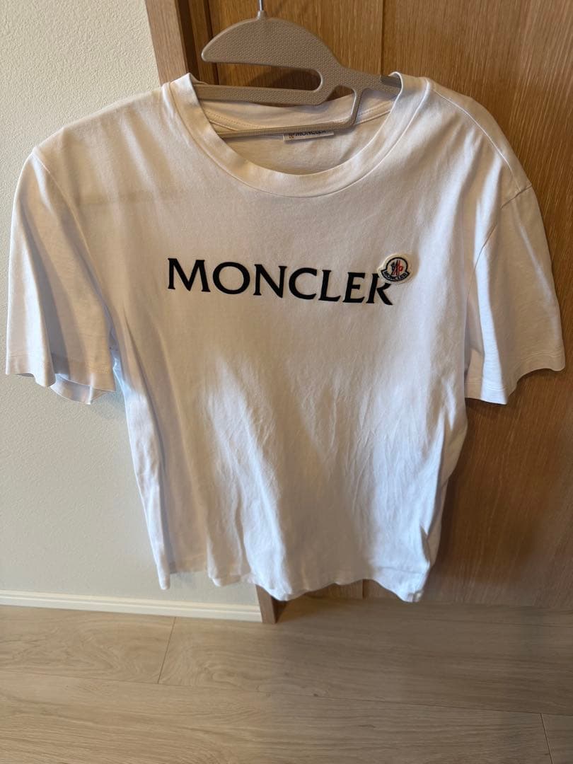 MONCLER ホワイト コットン Tシャツ