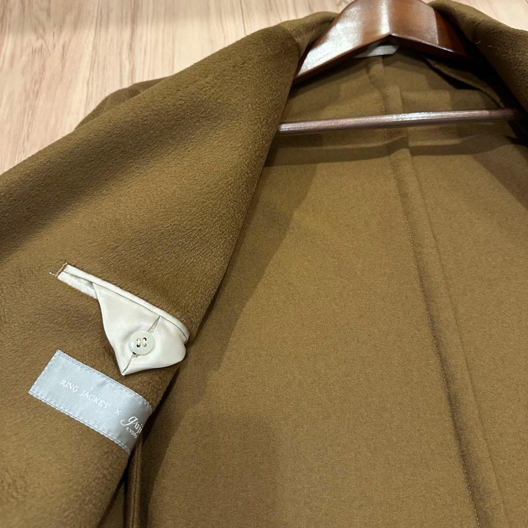 最高級カシミヤ RING JACKET×guji ポロコート リングヂャケット