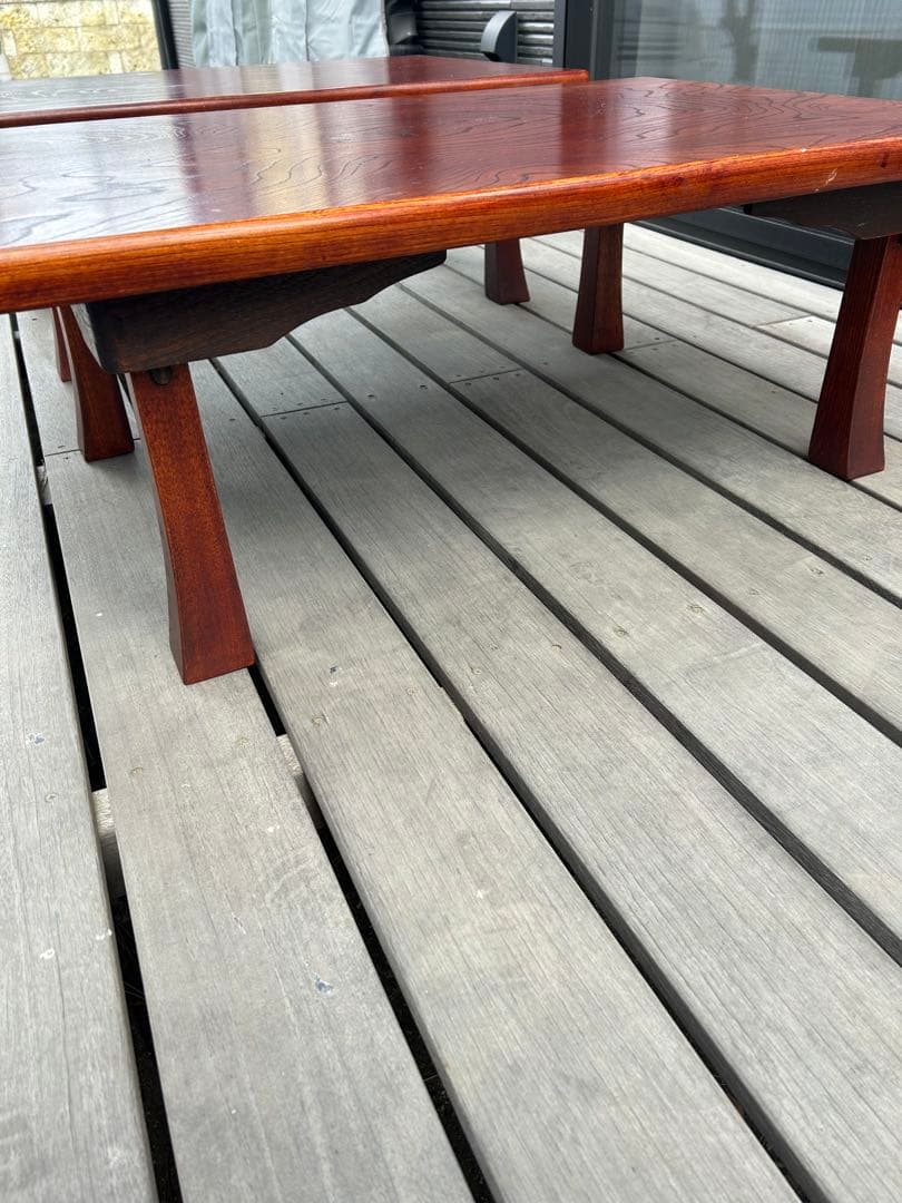 レトロけやきリビングテーブル