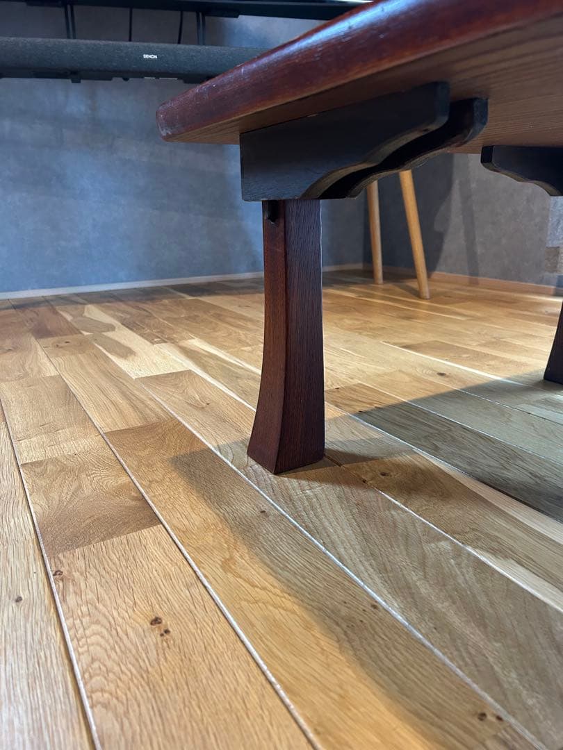 レトロけやきリビングテーブル