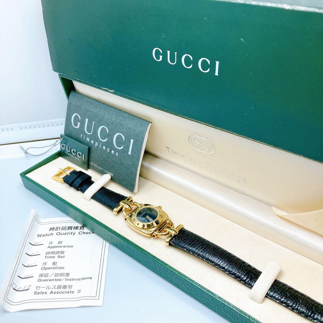590 グッチ　6300L ホースビット　クォーツ　腕時計　美品