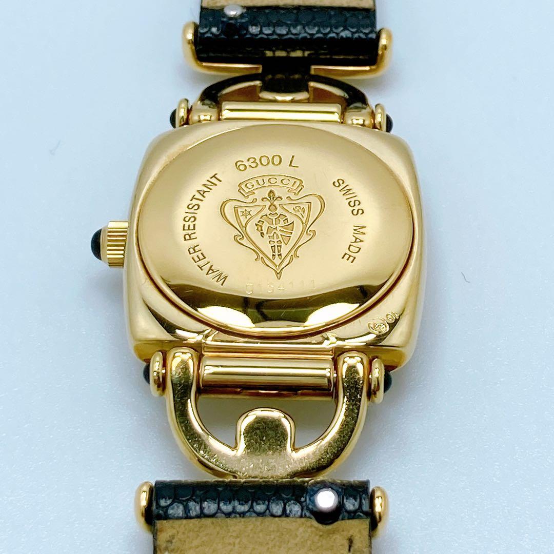 590 グッチ　6300L ホースビット　クォーツ　腕時計　美品