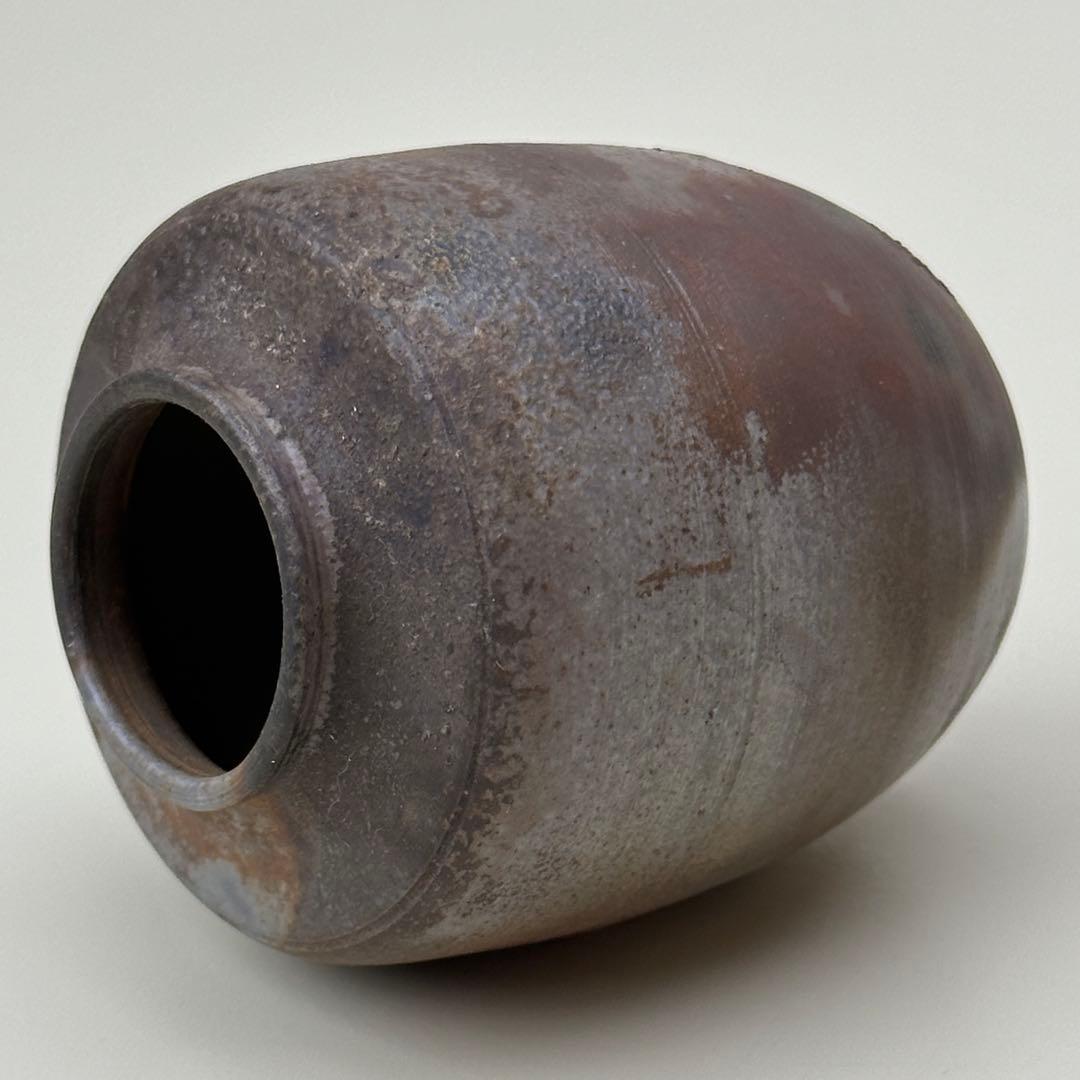 備前焼 茶入 小壺 共箱・仕覆付き 骨董品　アンティーク