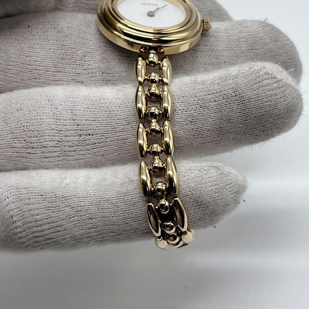 極美品 GUCCI チェンジベゼル 腕時計 6色 グッチ 稼働品 ゴールド