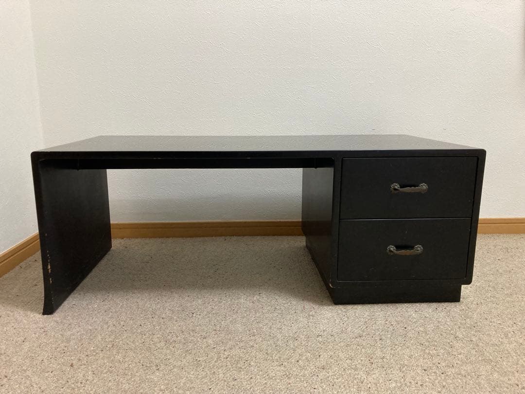 文机 引き出し2段付き 昭和レトロ アンティーク