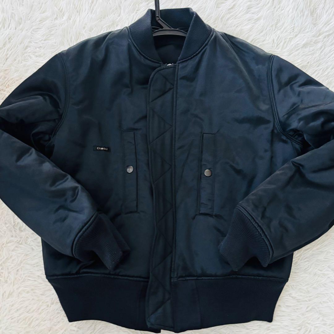 極美品✨COMOLI コモリ シルクナイロン MA-1 フライトジャケット 1