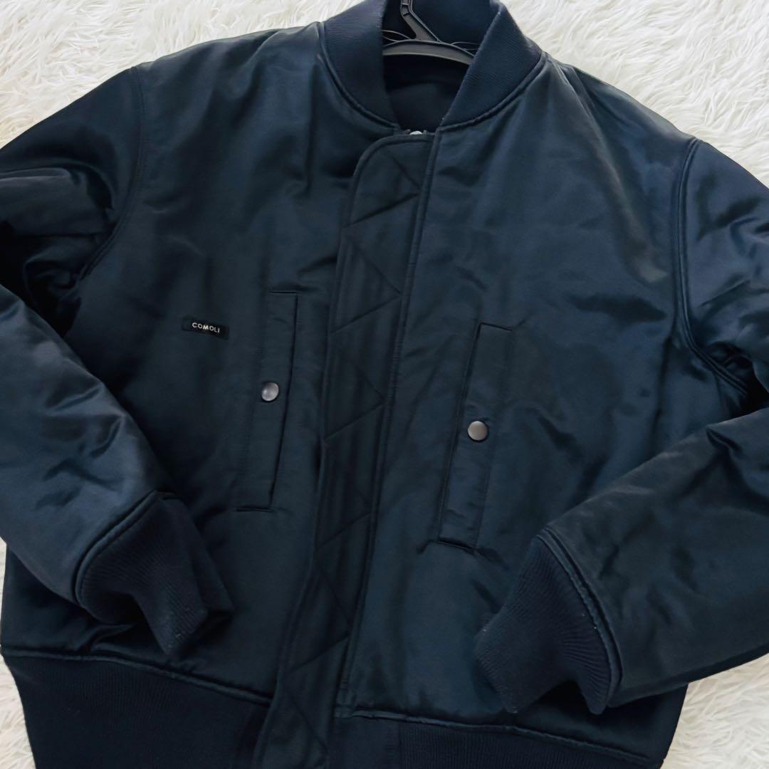 極美品✨COMOLI コモリ シルクナイロン MA-1 フライトジャケット 1