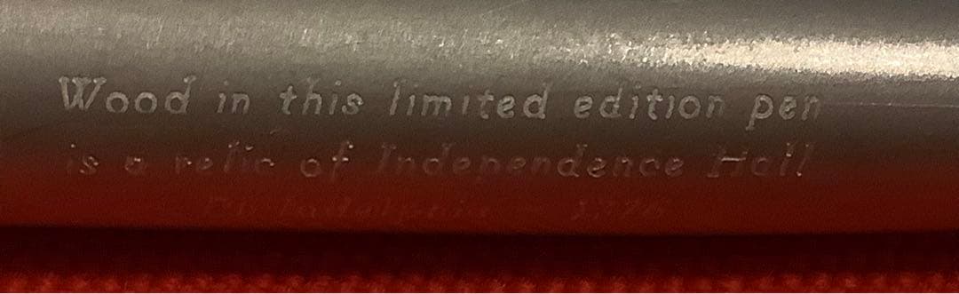 【パーカー】万年筆　アメリカ独立宣言200周年記念限定品「ピューター・ペン」