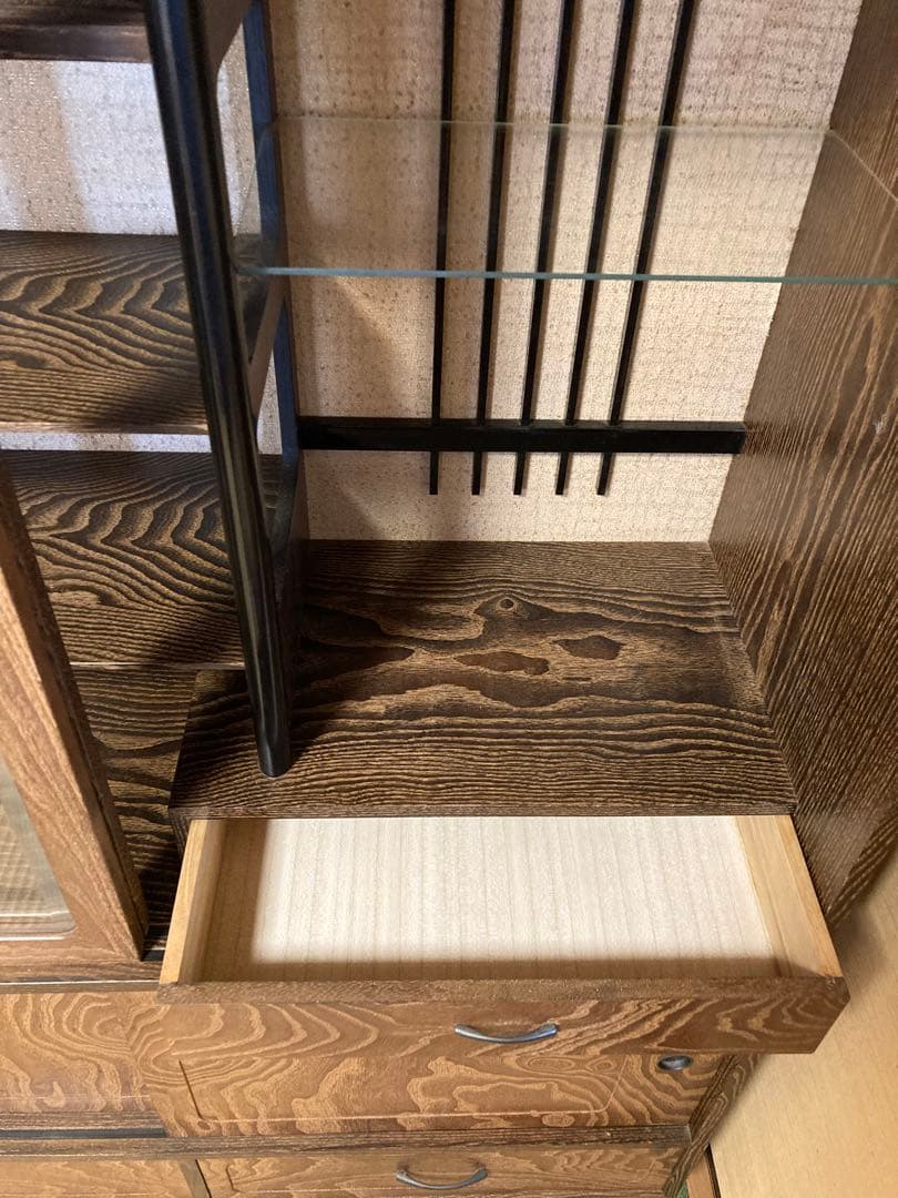 水屋箪笥　茶箪笥　飾り棚　昭和レトロ