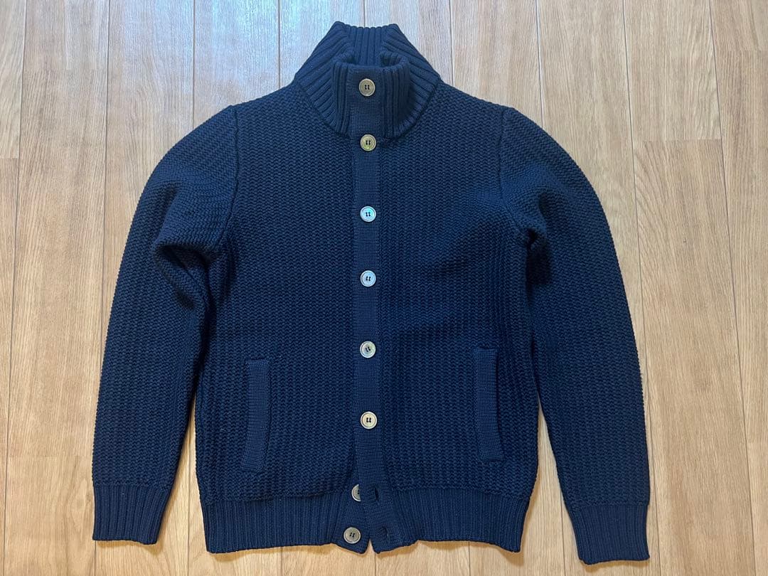 ザノーネ chioto 44 ローゲージ ネイビー 着用3回の極美品