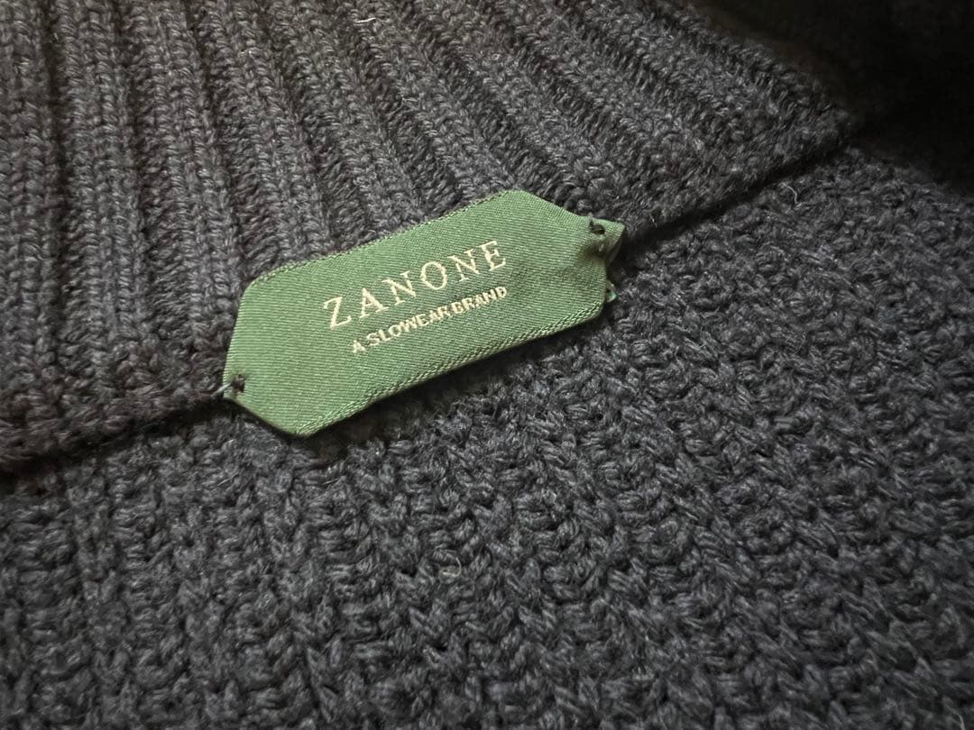 ザノーネ chioto 44 ローゲージ ネイビー 着用3回の極美品