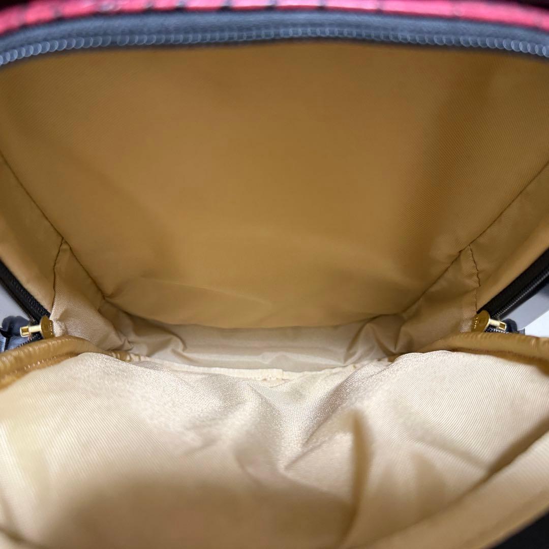 美品　swany スワニー キャリーバッグ クロコ型押し ワインレッド