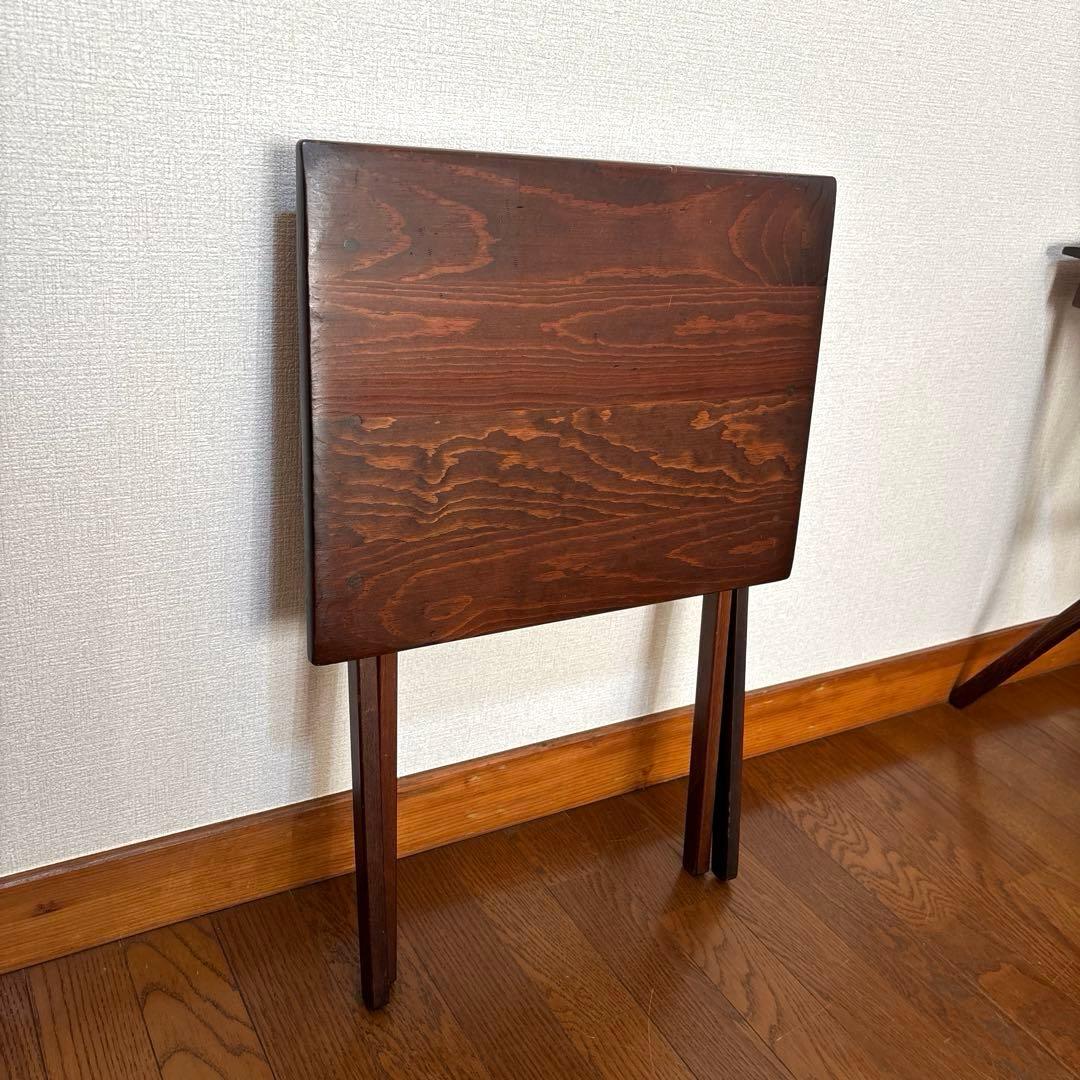 【専用商品】　　　　　　アンティーク 格納式 フォールディング サイドテーブル