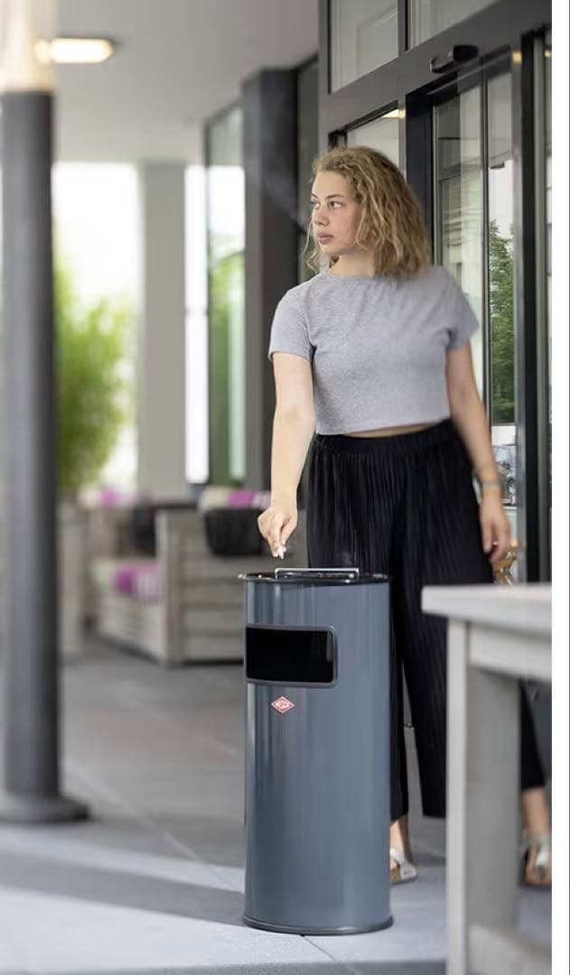 スモーキングスタンド Wesco Standascher 50L マットグレー