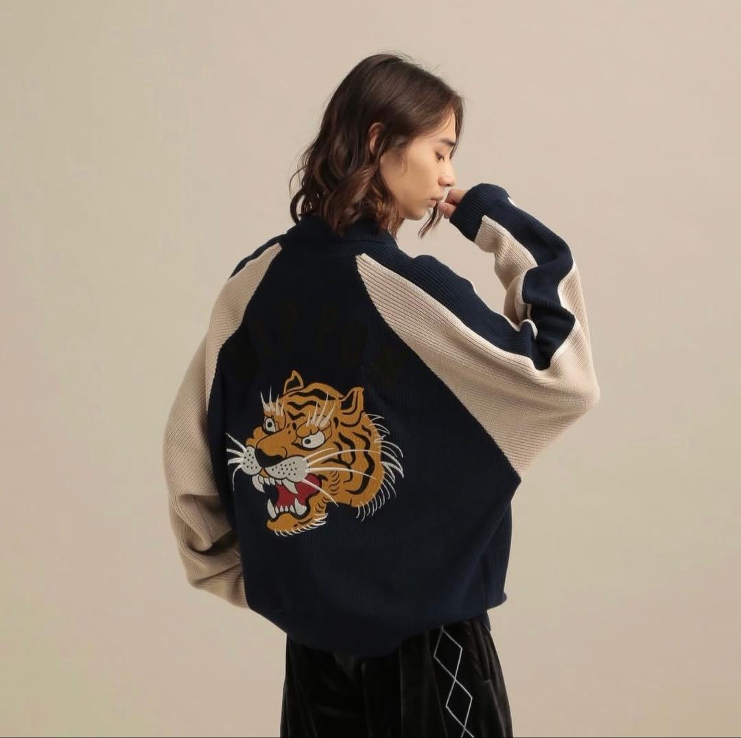【TASTE by Knit】Knit embroidery sukajan