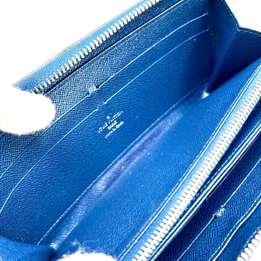 ルイヴィトン　 エピ ジッピーウォレット ネイビー ラウンドジップ 長財布