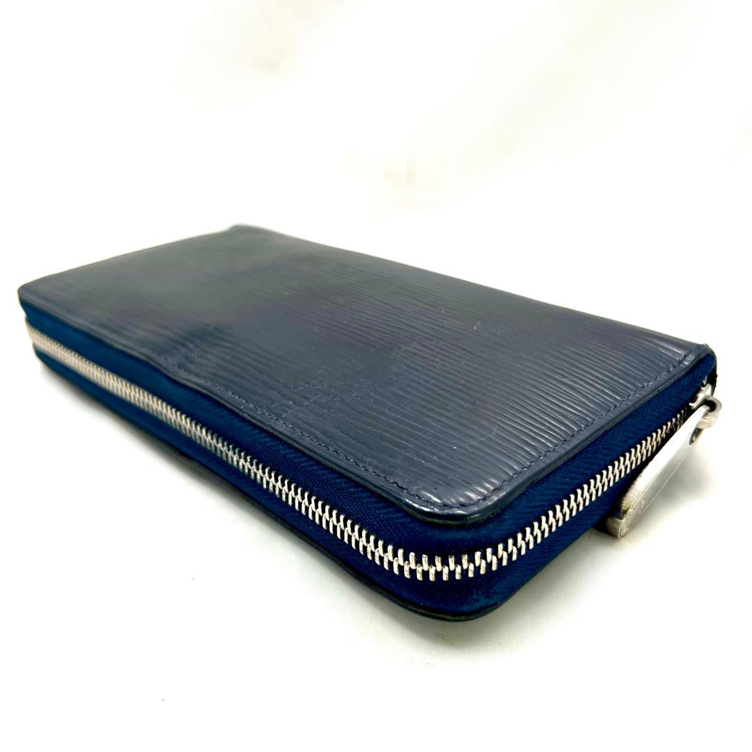 ルイヴィトン　 エピ ジッピーウォレット ネイビー ラウンドジップ 長財布